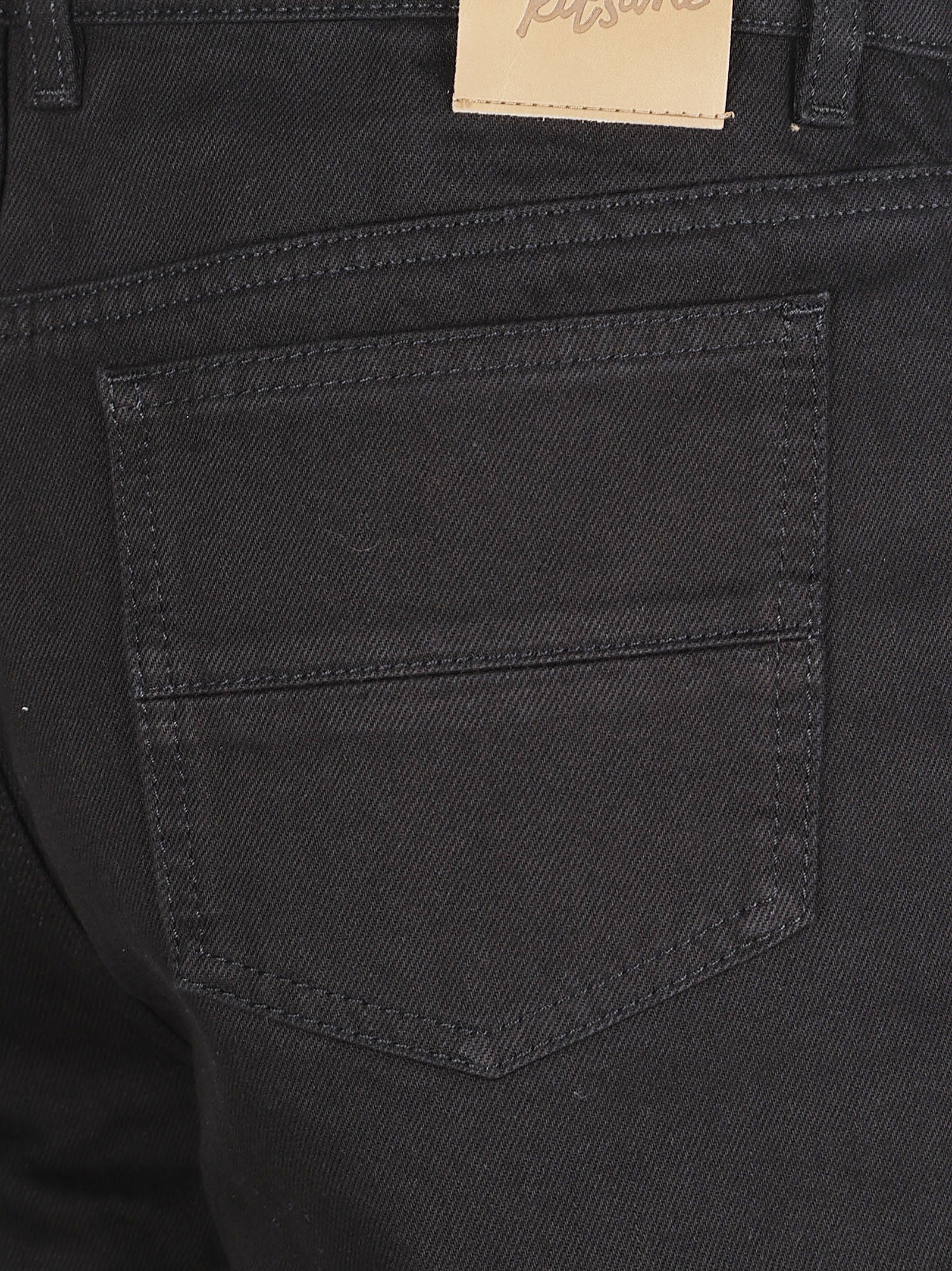 Straight-Leg Denim Jeans With Mid-Rise Waist
