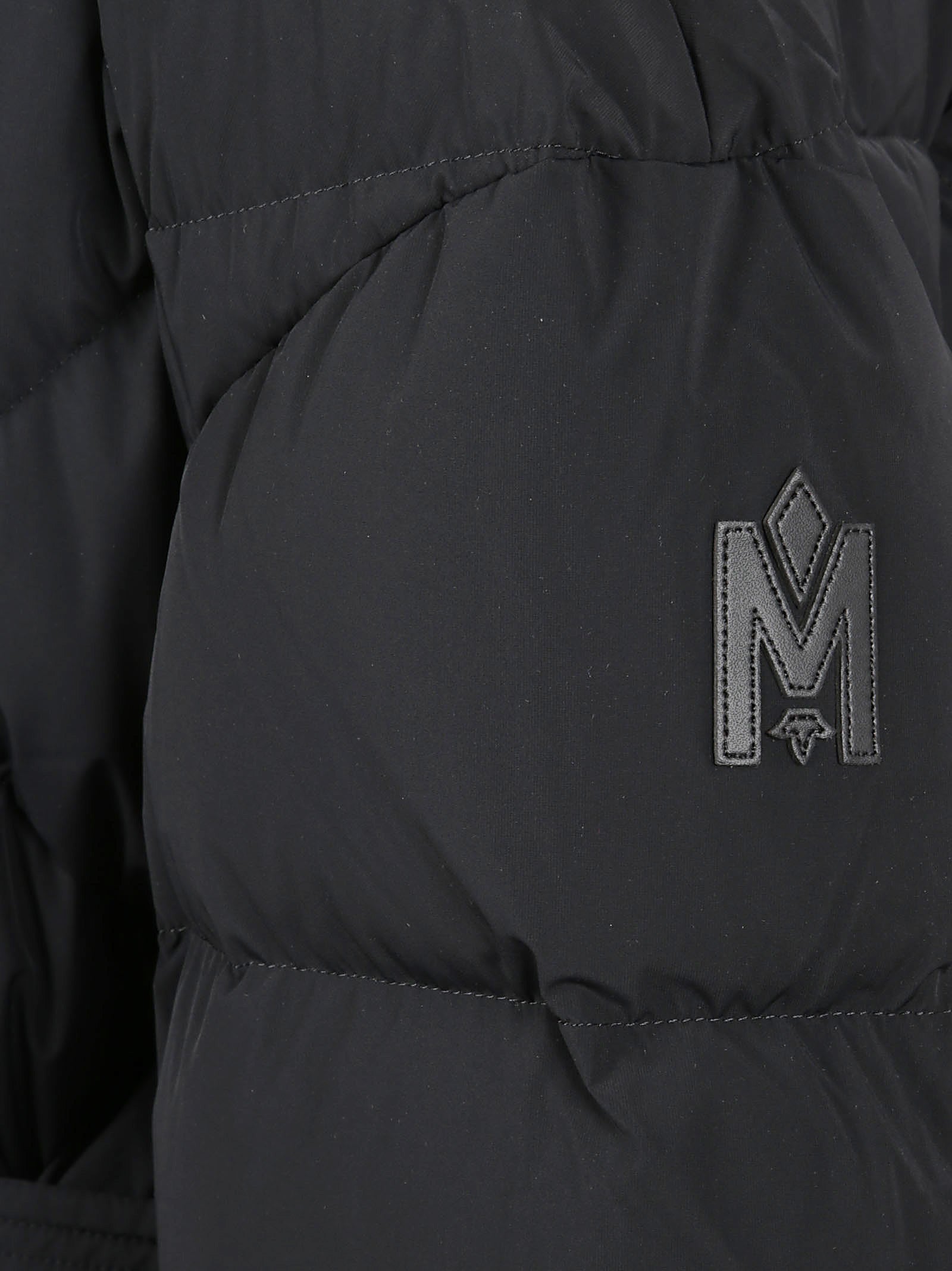 Belted Black Down Jacket