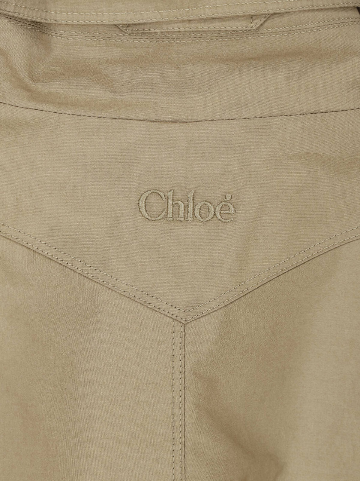 Neutral High-Collar Casual Fabric Jacket