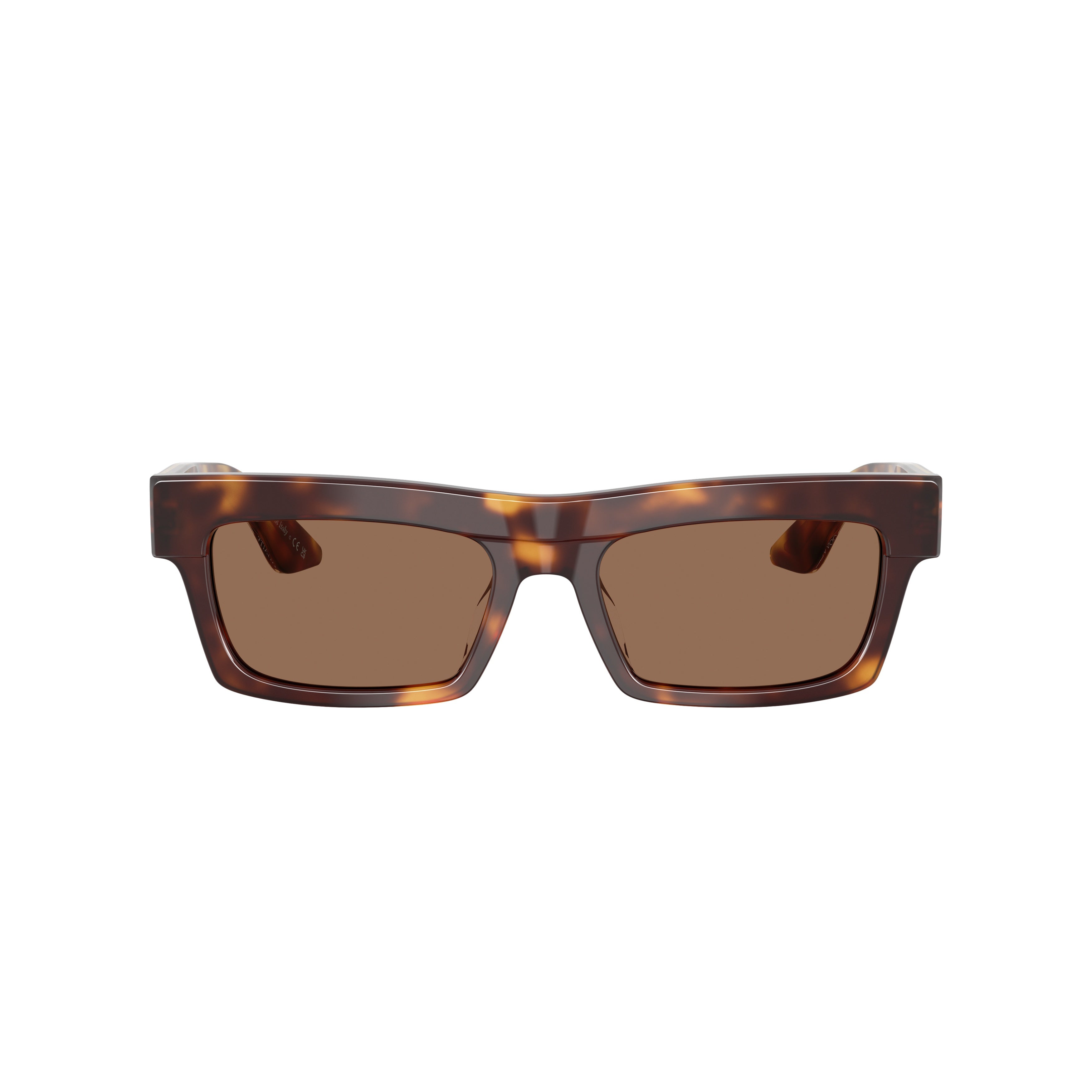 0ov5607su Bold Tortoiseshell Rectangular Sunglasses with Chunky Frame