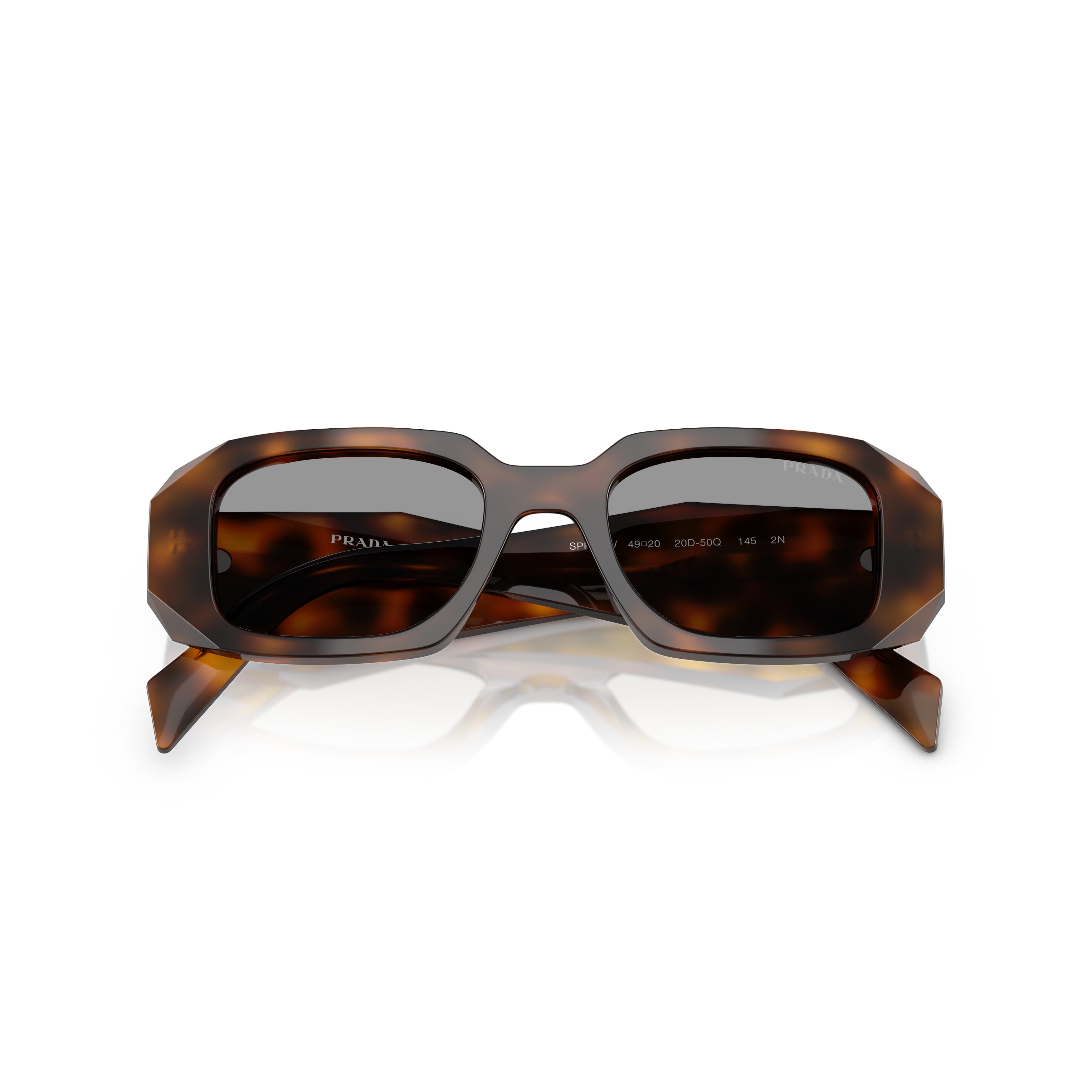 0pr 17ws Oversized Rectangular Tortoiseshell Sunglasses