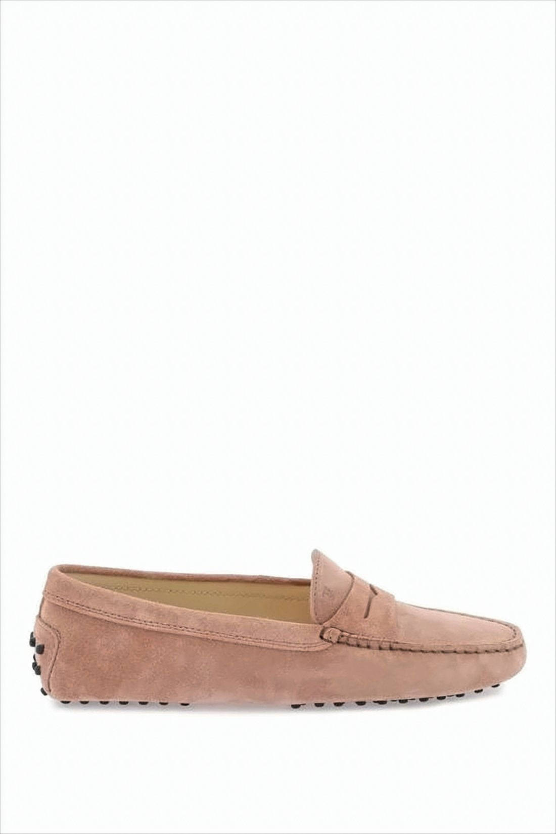 Penny Strap Suede Loafers