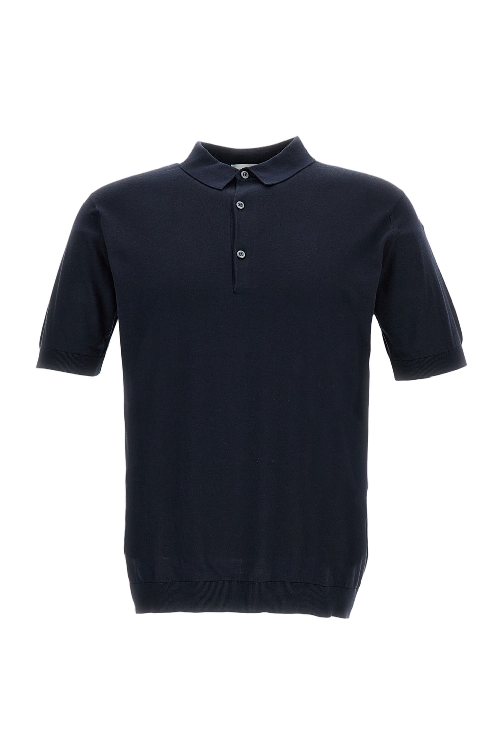 Blue Cotton Polo T-Shirt