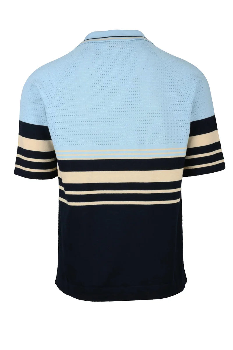 Knit Polo Shirt - Light Blue