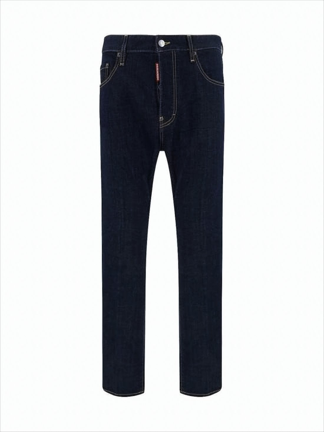 Straight-Leg Denim Pants
