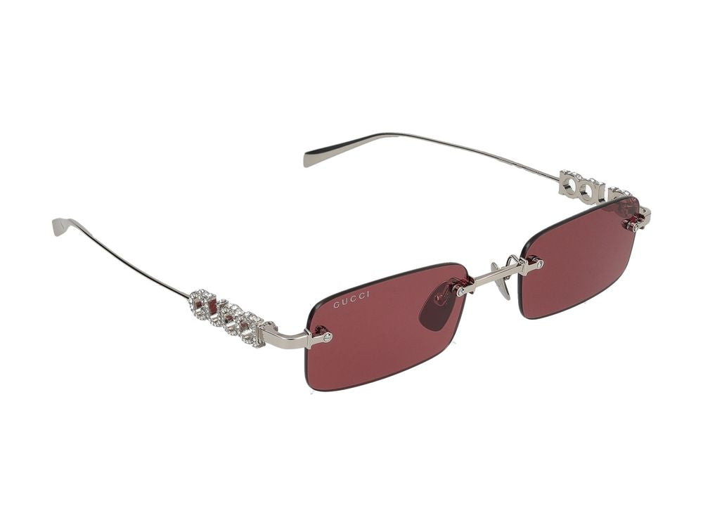 Sunglasses Gucci GG1808S 004 silver silver red 52/20/145