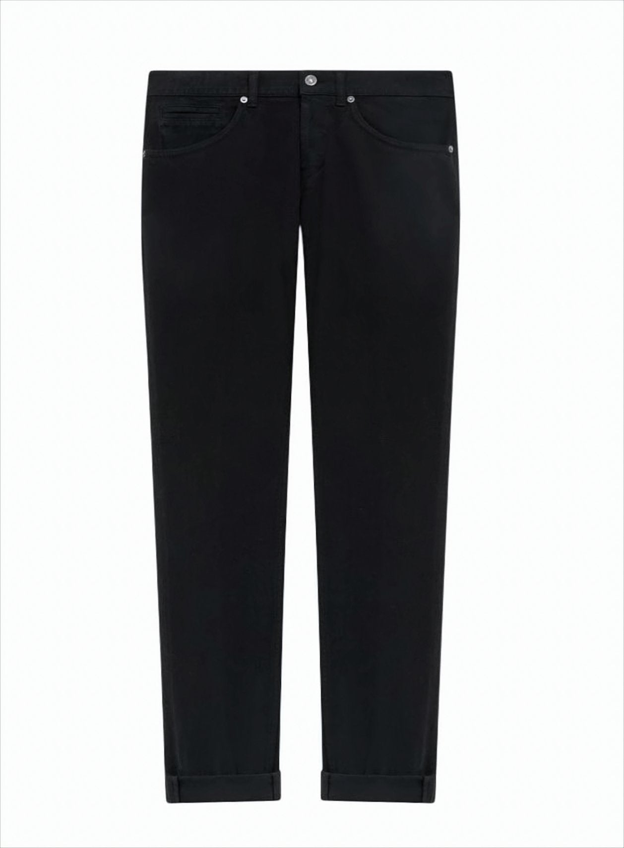 Slim-Fit Black Denim George Trousers