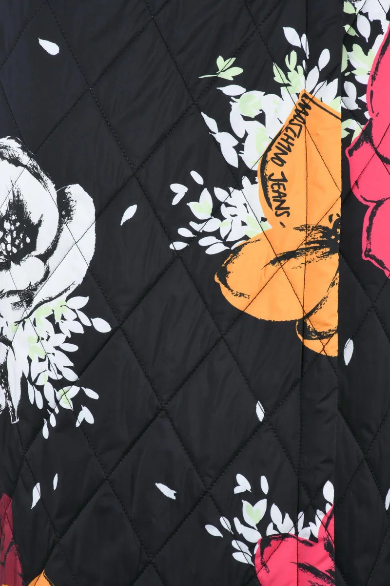 Quilted Wrap Skirt - Fuchsia/Orange