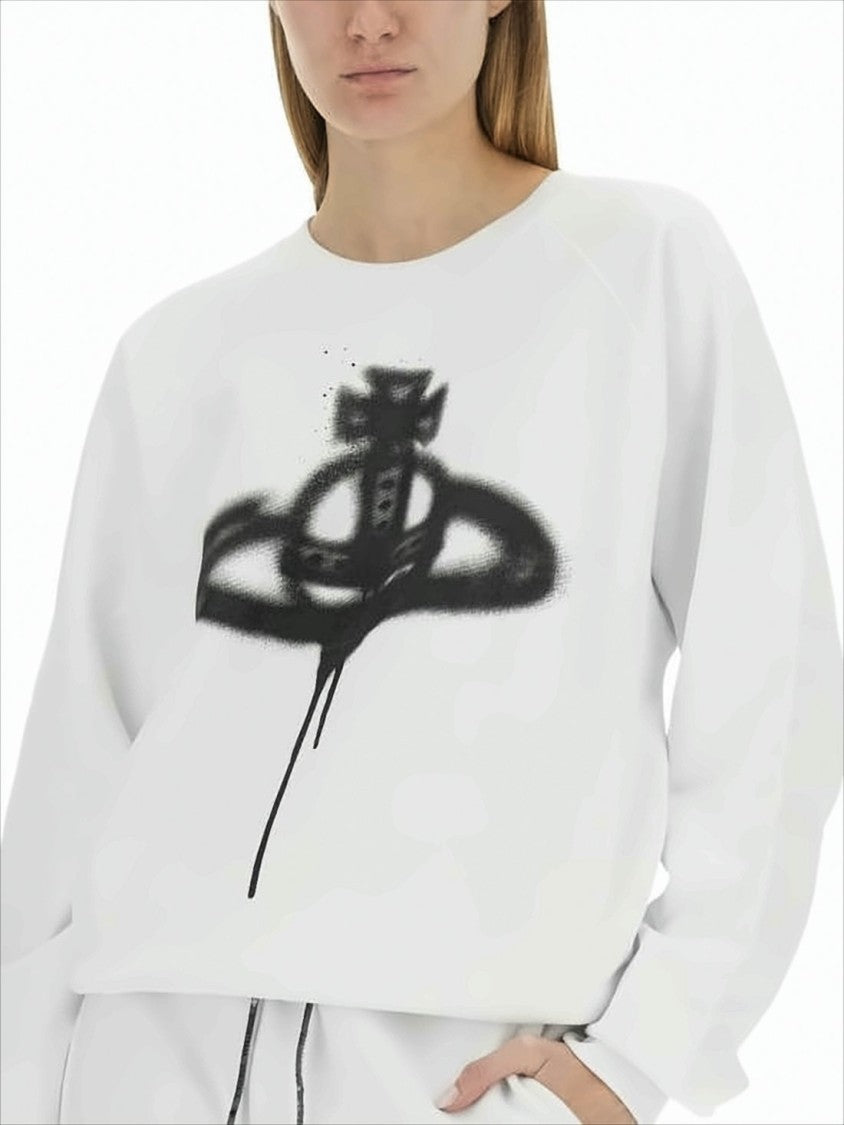 Long-Sleeve Shirt with Bold Graphic and Ribbed Cuffs