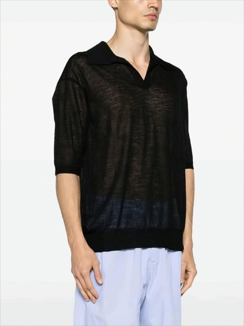 Relaxed Fit Polo Shirt with Classic Collar