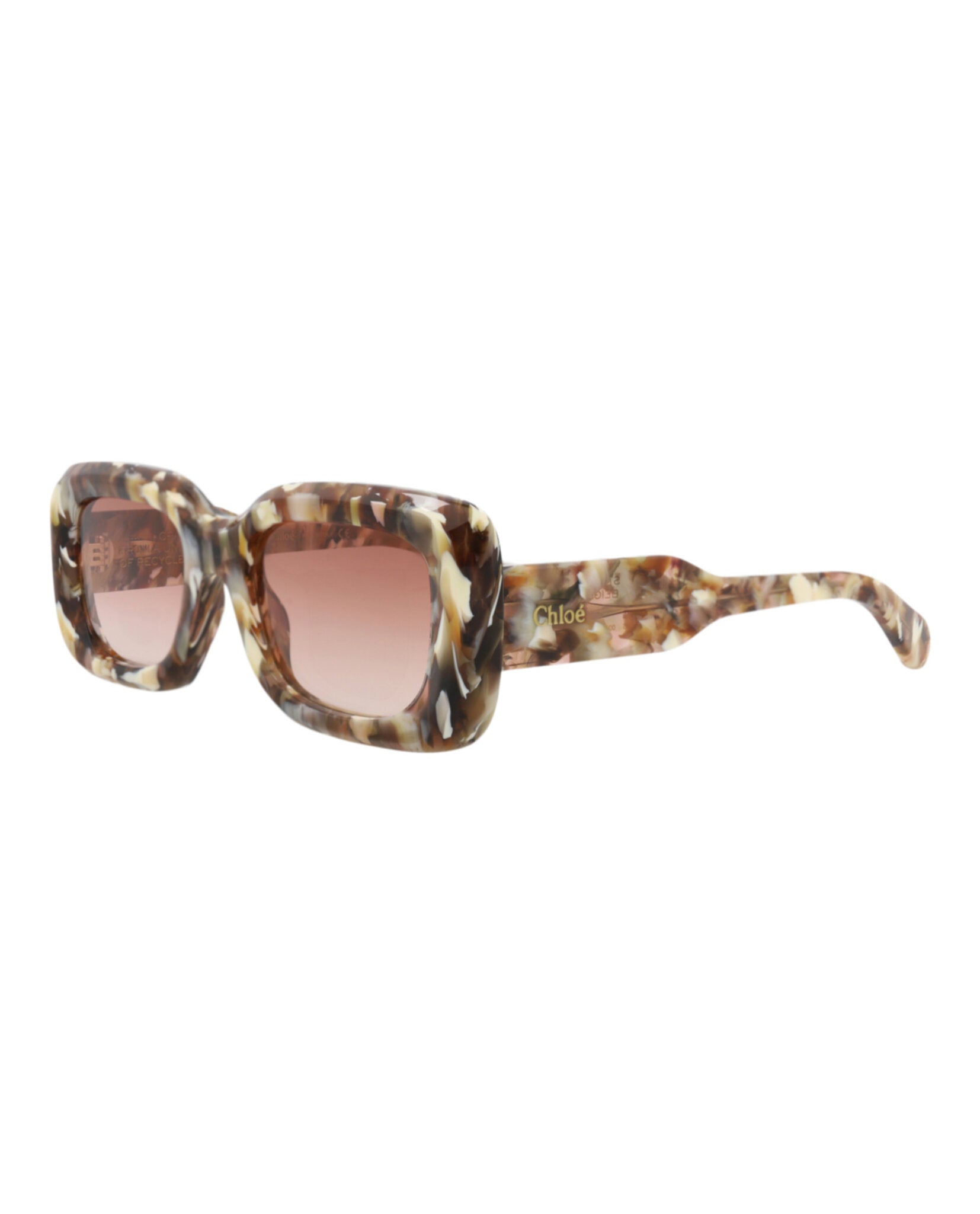 Square-Frame Recycled Acetate Sunglasses