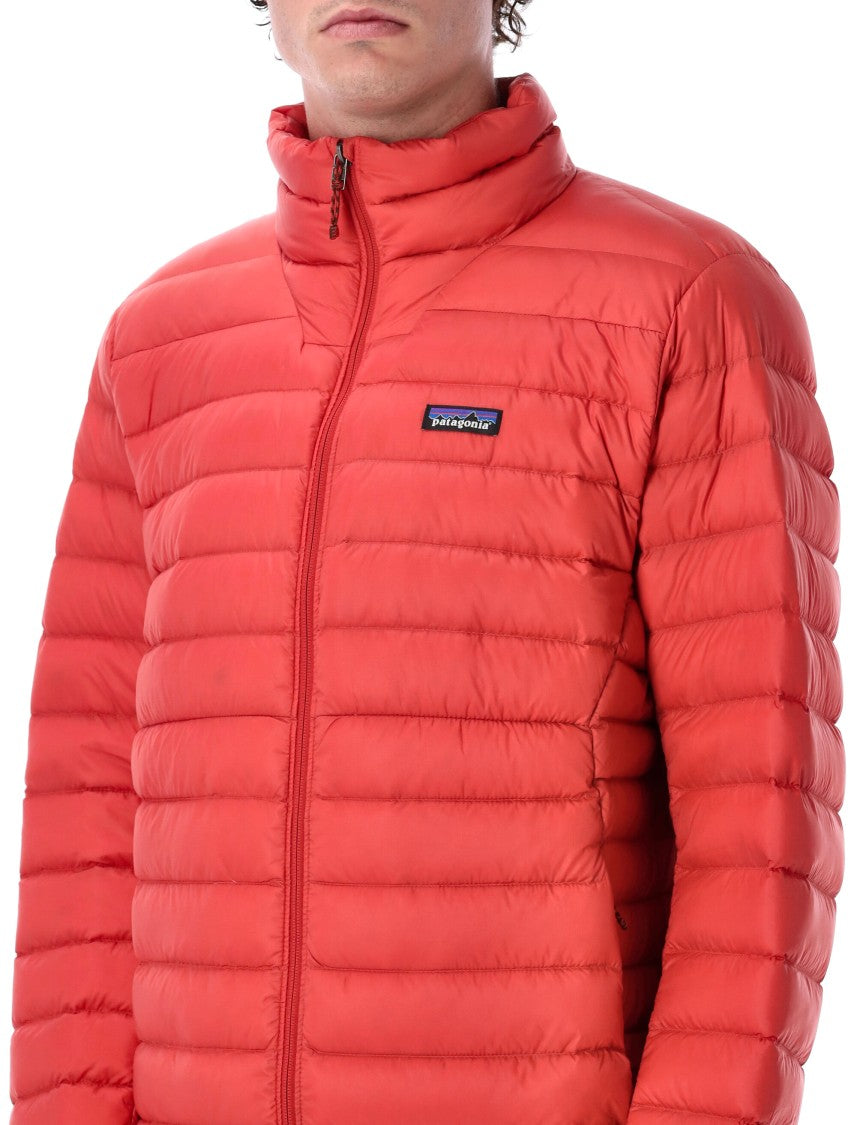 Lightweight Down Sweater Jacket With Concealed Pockets