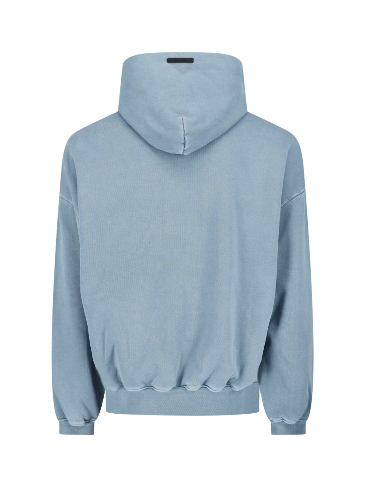 Blue Cropped Arched Logo Hooded Sweatshirt