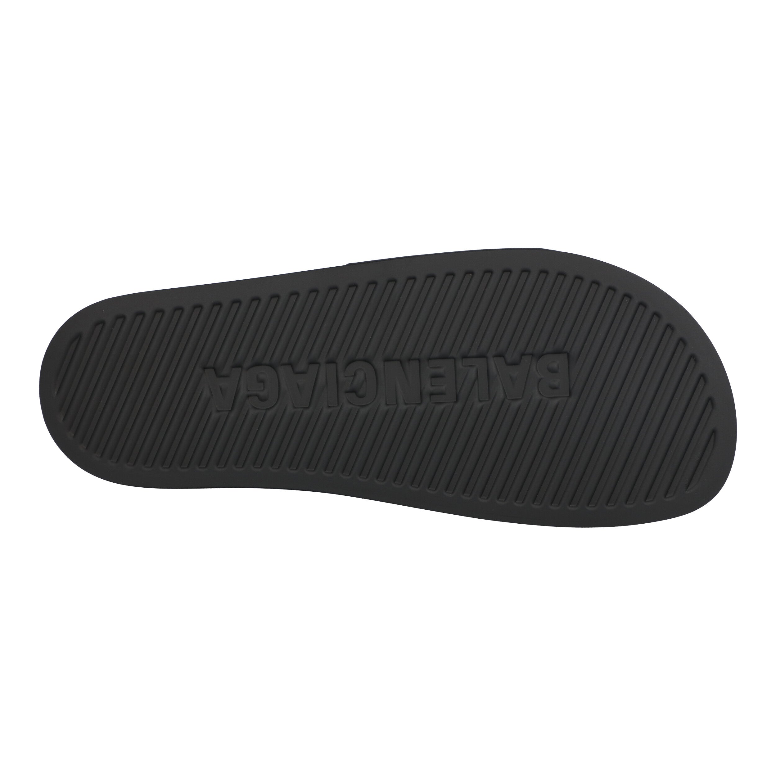 Logo Band Rubber Slide Black