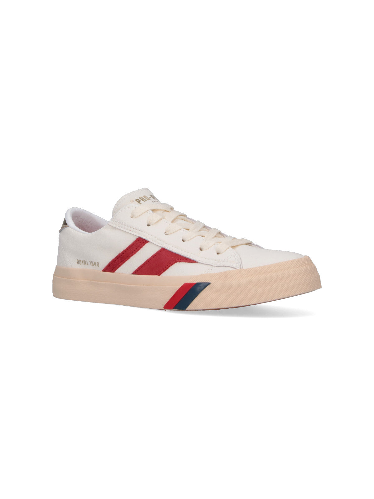 Low-Top Sneakers with Gold Logo Detail
