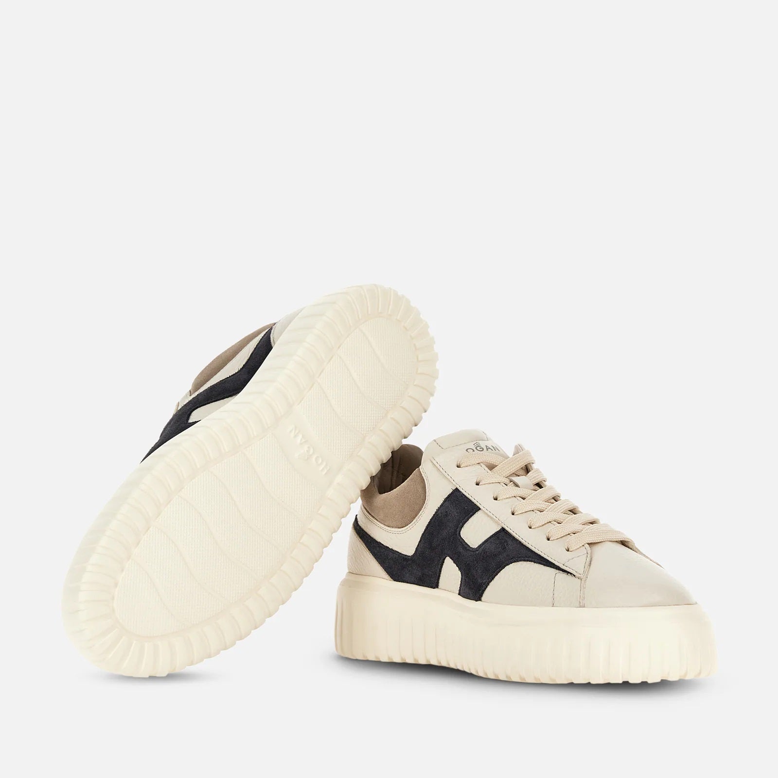 H-Stripes Allacciato H Spezzata Sneakers in White