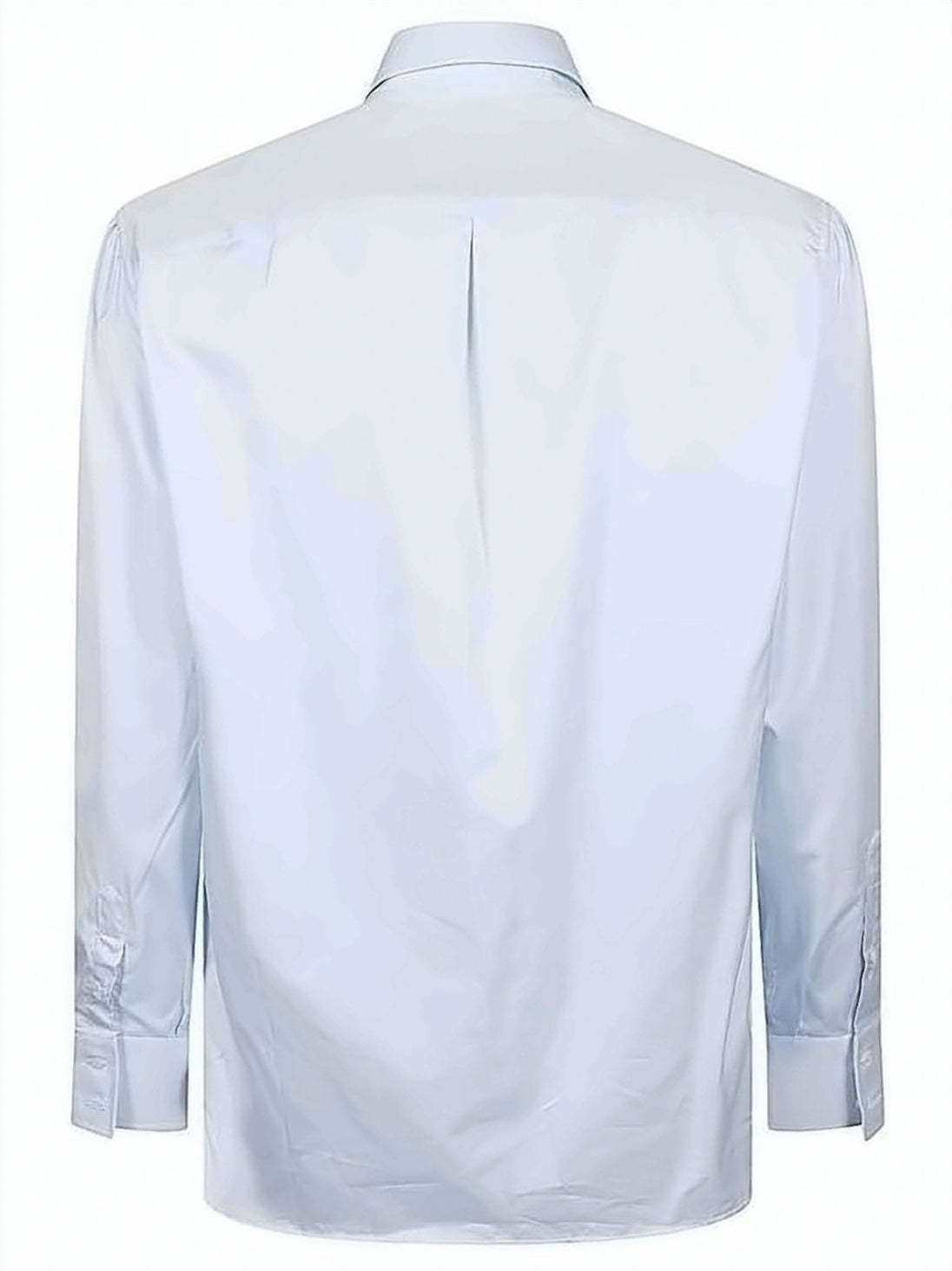 Blue Italian Cotton Button-Down Relaxed Shirt