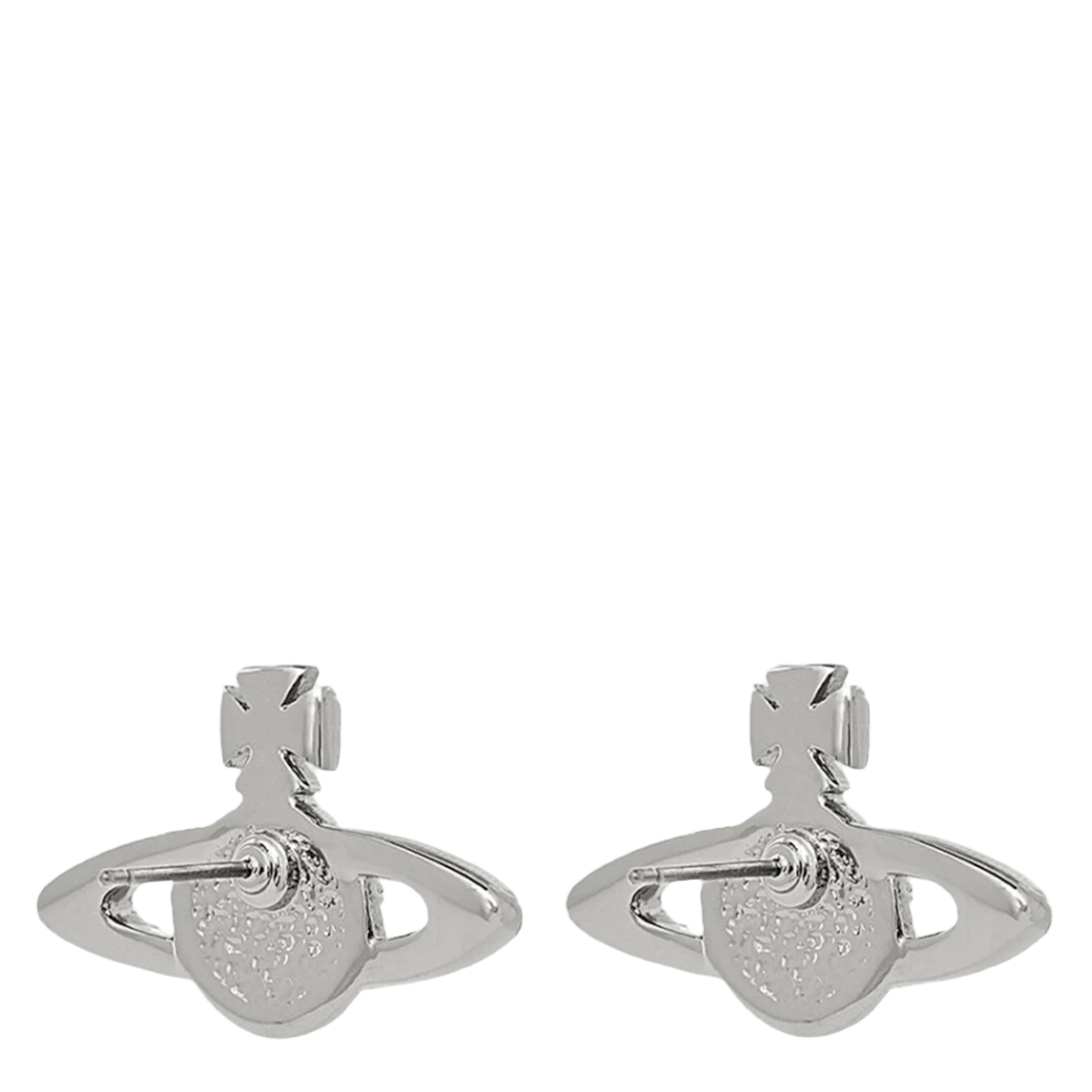 Silver-tone Earrings with Planet Design