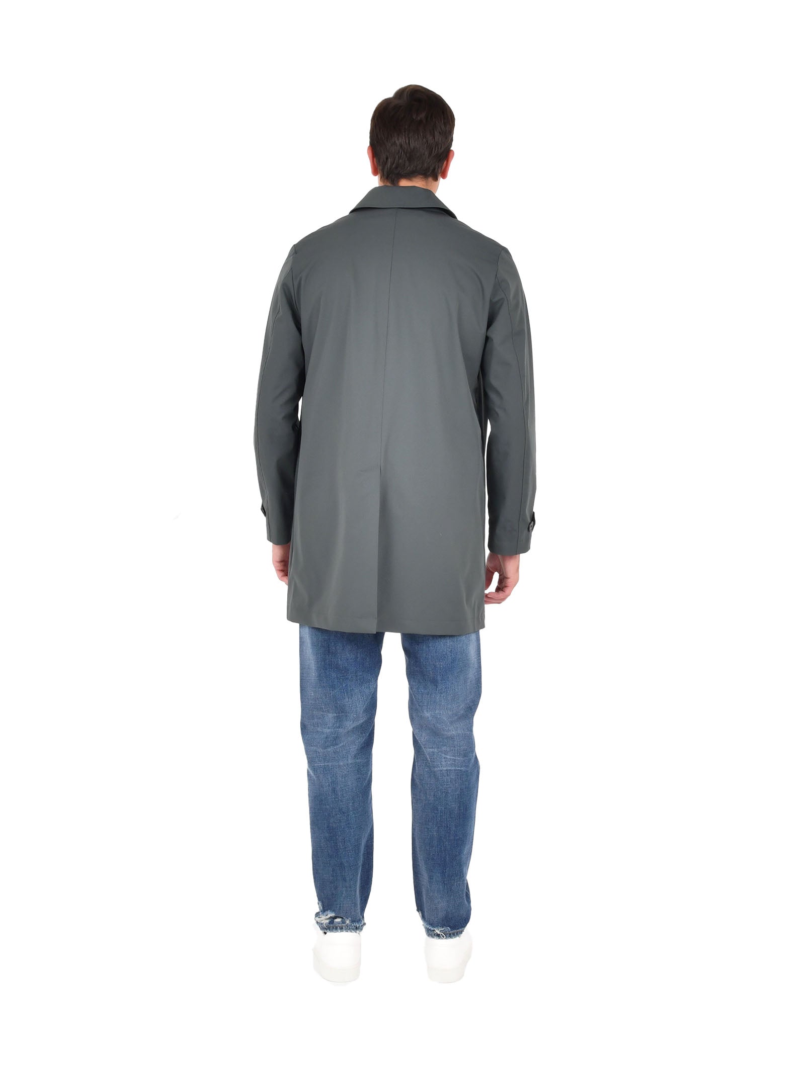 Windbreaker Jacket With Shirt Collar