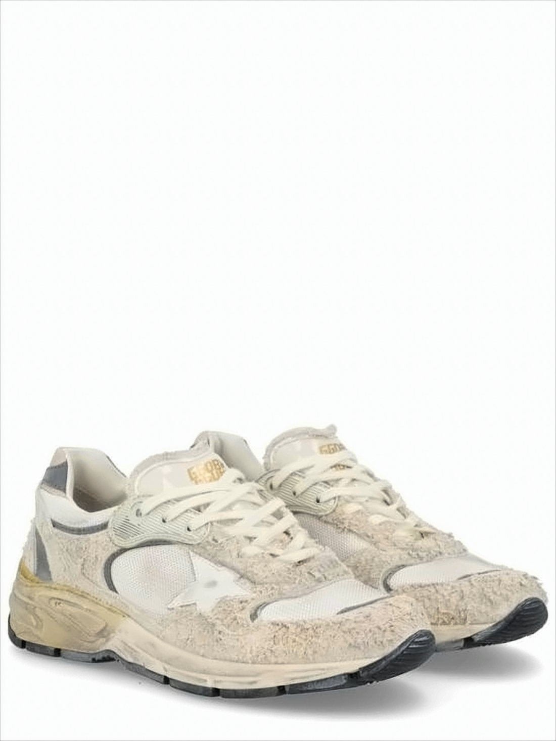 Distressed Textured Sneakers with Star Detail