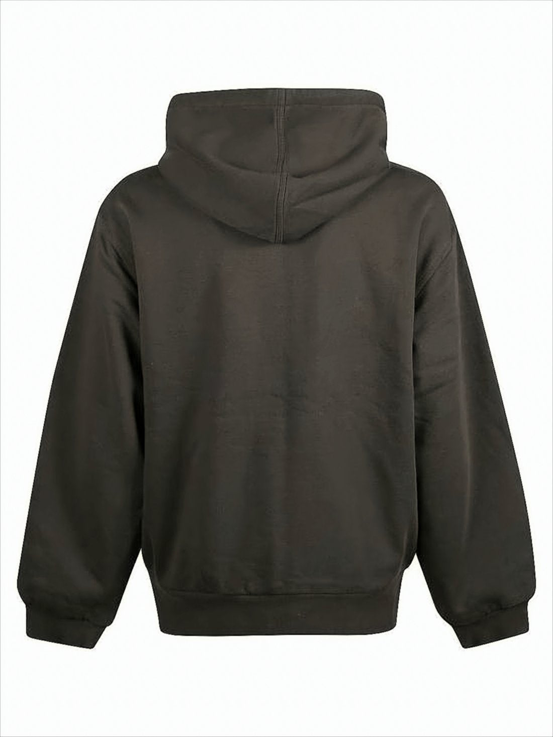 Zip-Up Hoodie With Drawstring Hood