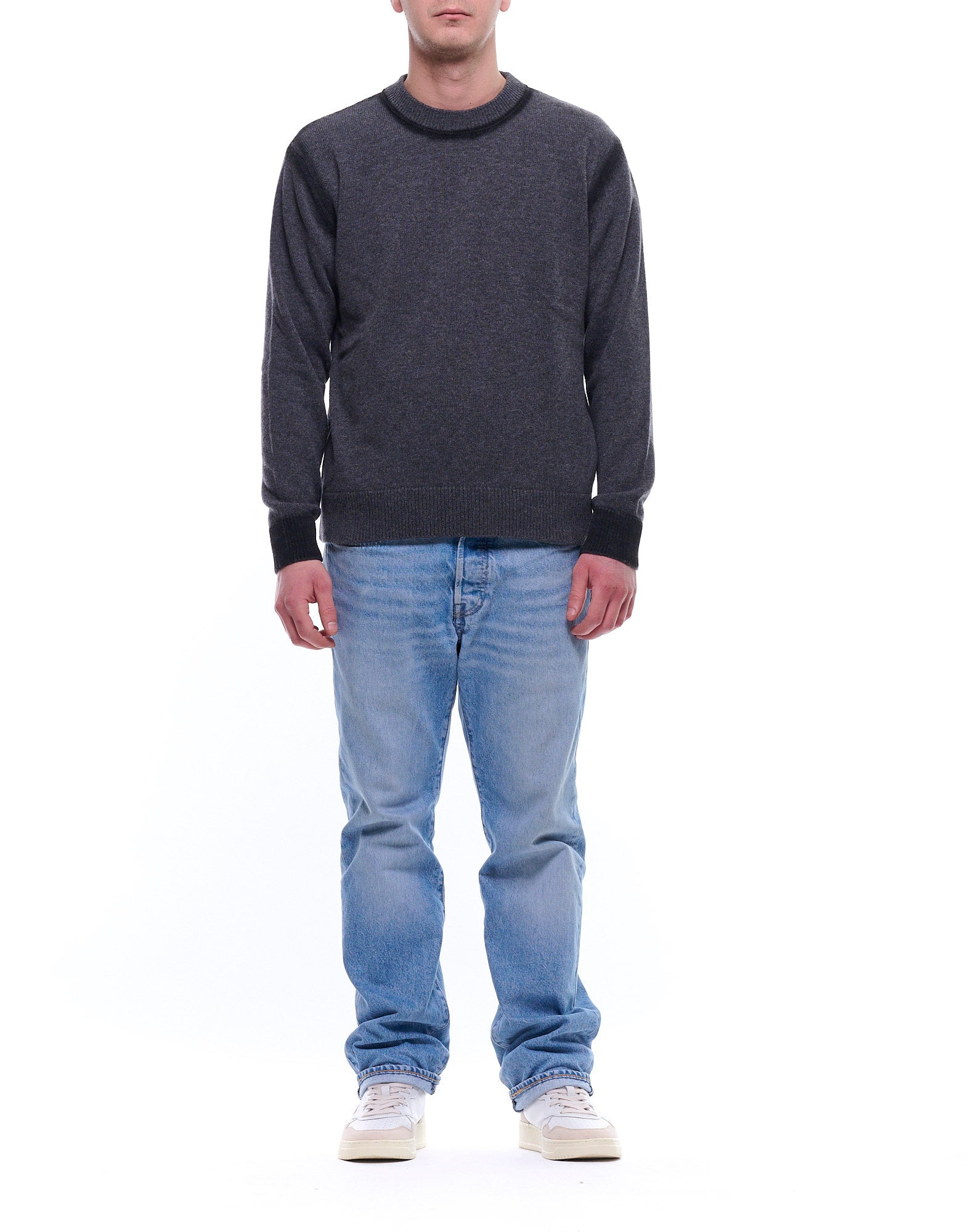 Black Airbrush Crewneck Sweater