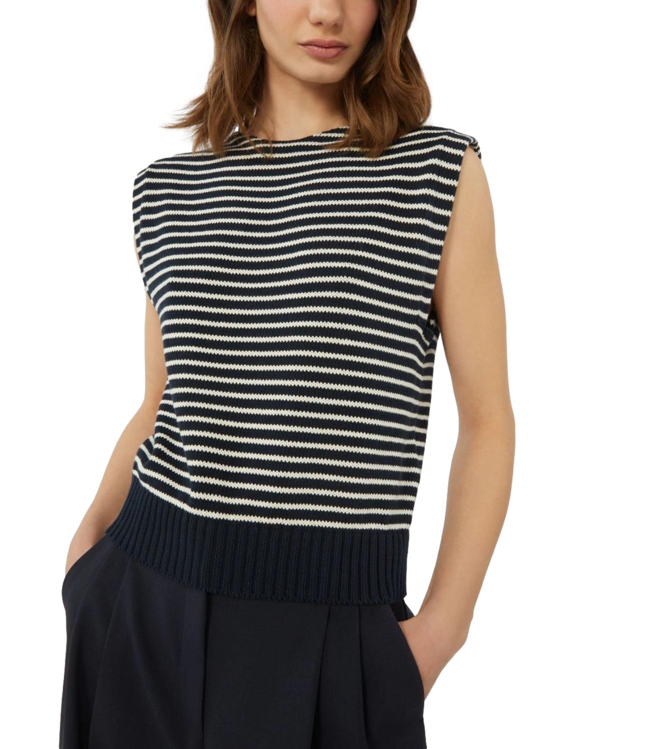 Blue Striped Wkdlanda Cotton Vest