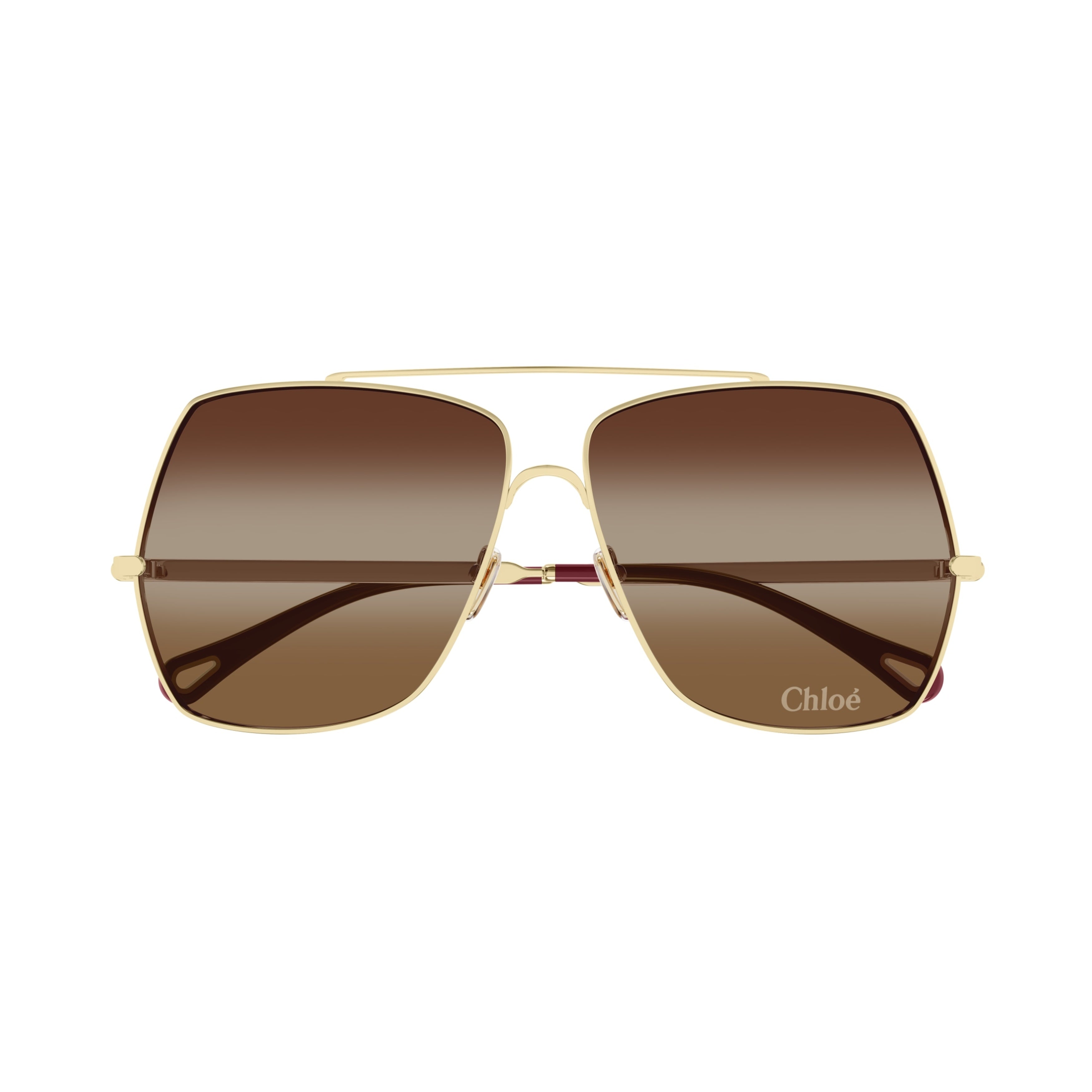 Metal Frame Sunglasses with Gold Finish