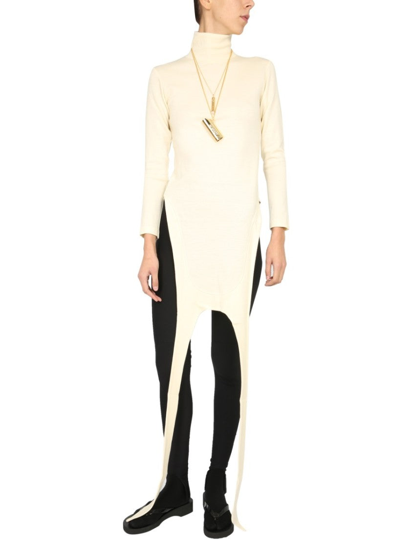 Polo Neck Apron Sweater