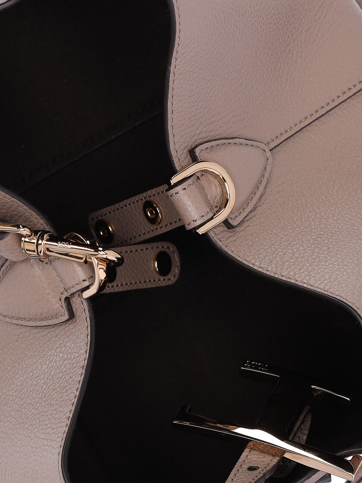 Mini Bag In Taupe Calfskin