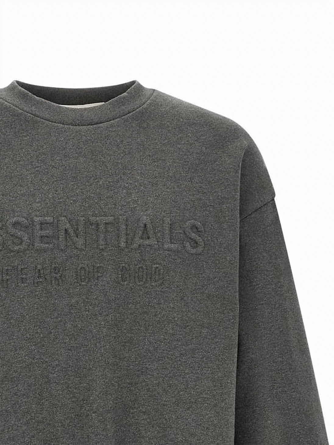 Long-Sleeve Sweatshirt with Embossed Detailing