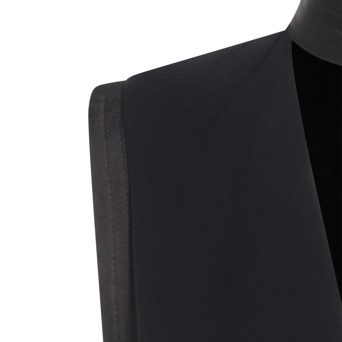 Tailored Fit Black Shirt with Structured Collar