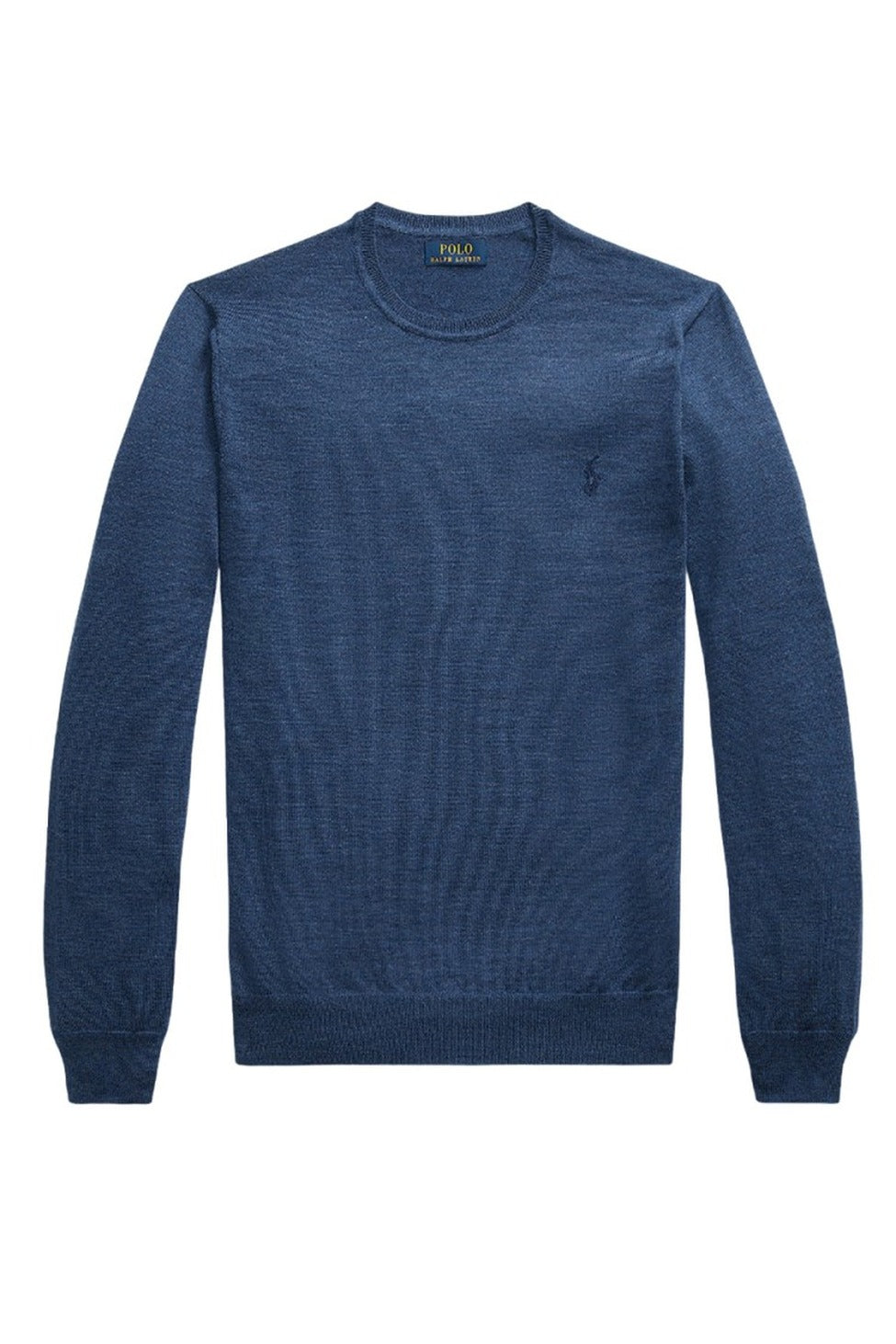 Soft Sky-Blue Wool Crew Neck Knitwear