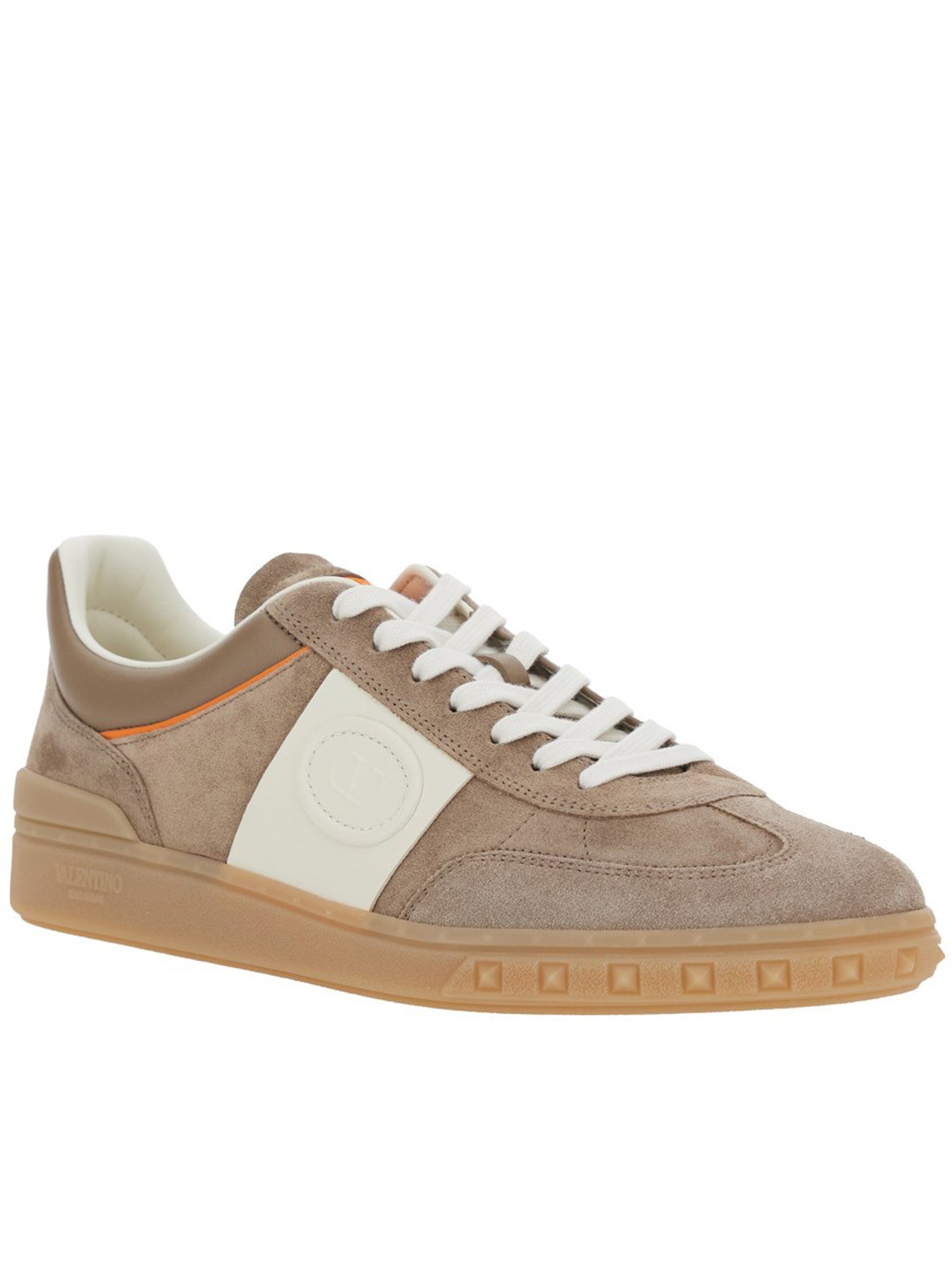 Taupe Sneakers Suede Leather Gum Sneakers