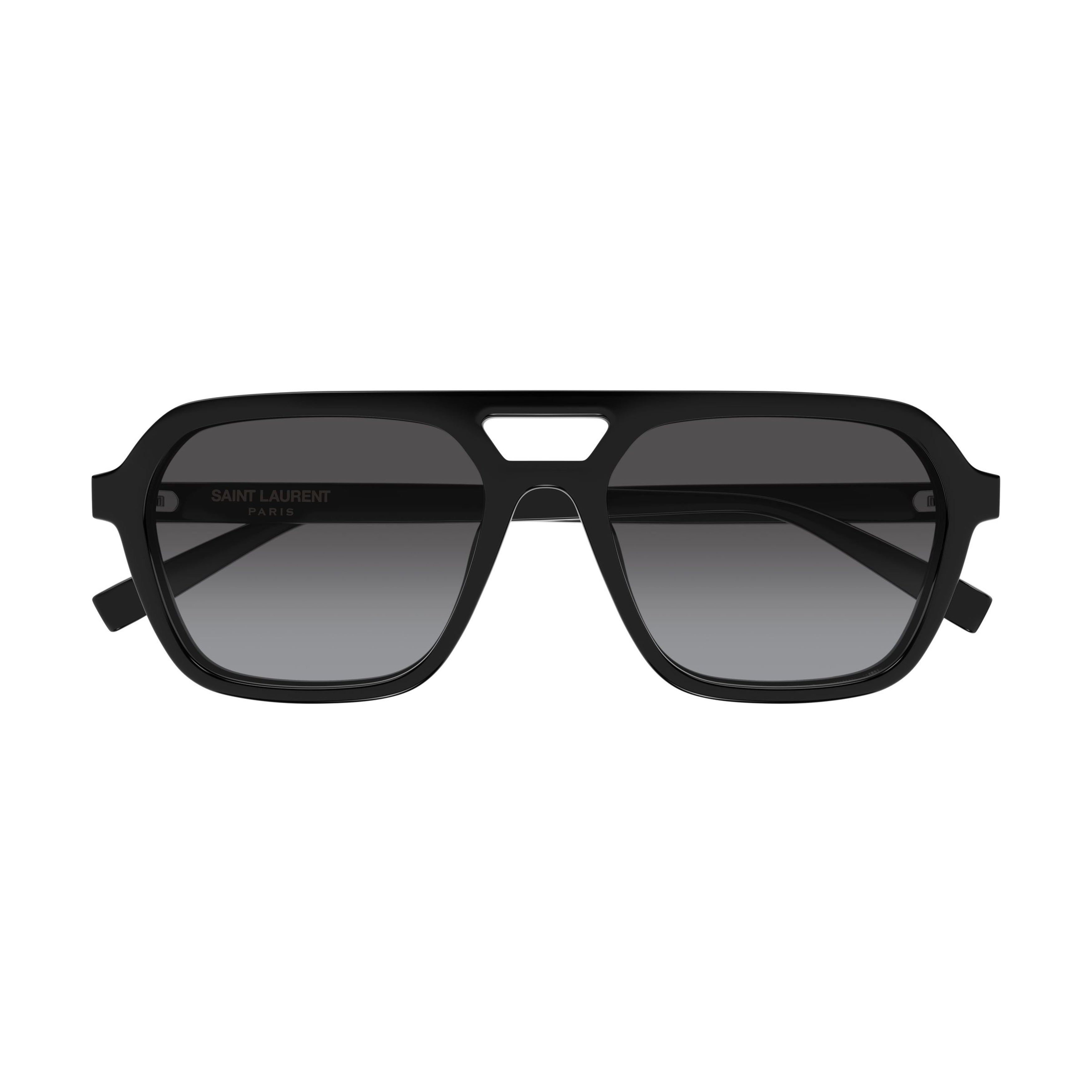 Oversized Square Sunglasses With Cut-Out Bridge Detail