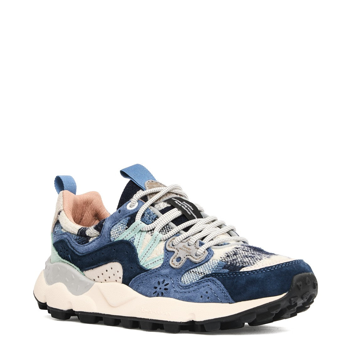 Multi-Textured Sneakers With Suede Overlays And Breathable Insole