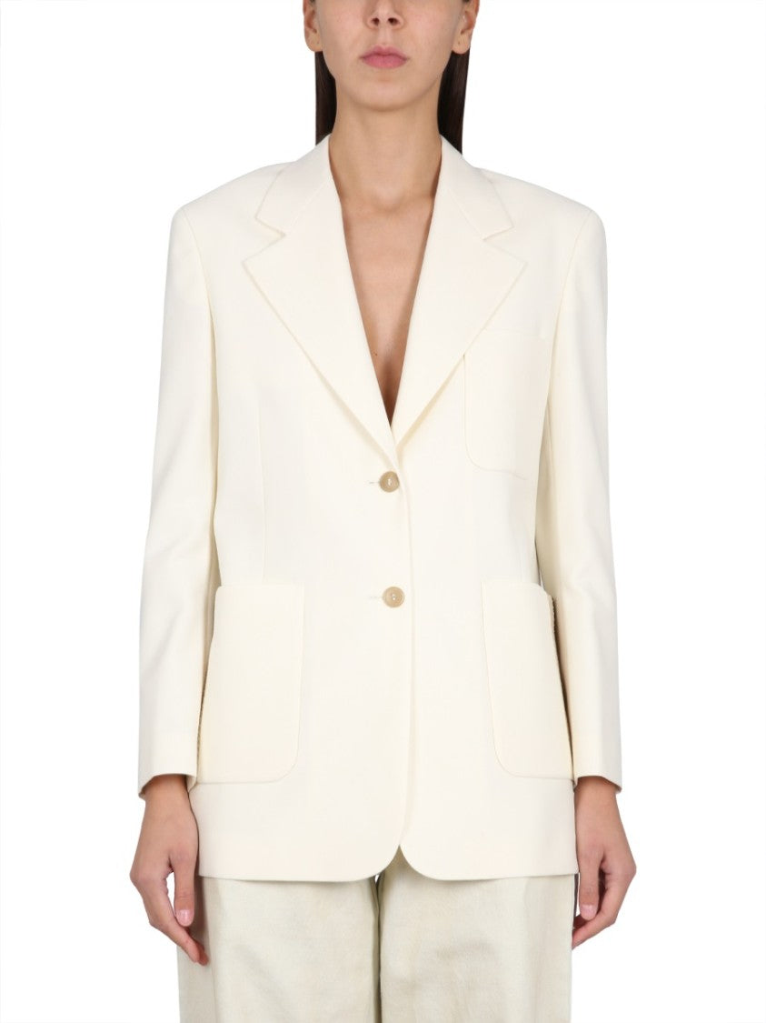 Blazer With Knit Detail