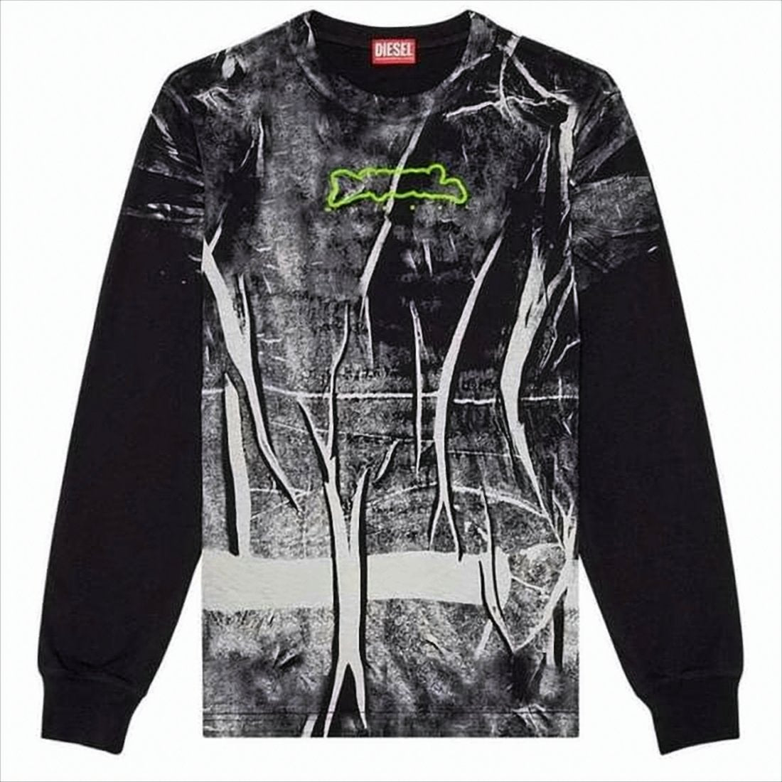 Abstract Graphic Long-Sleeve T-Shirt