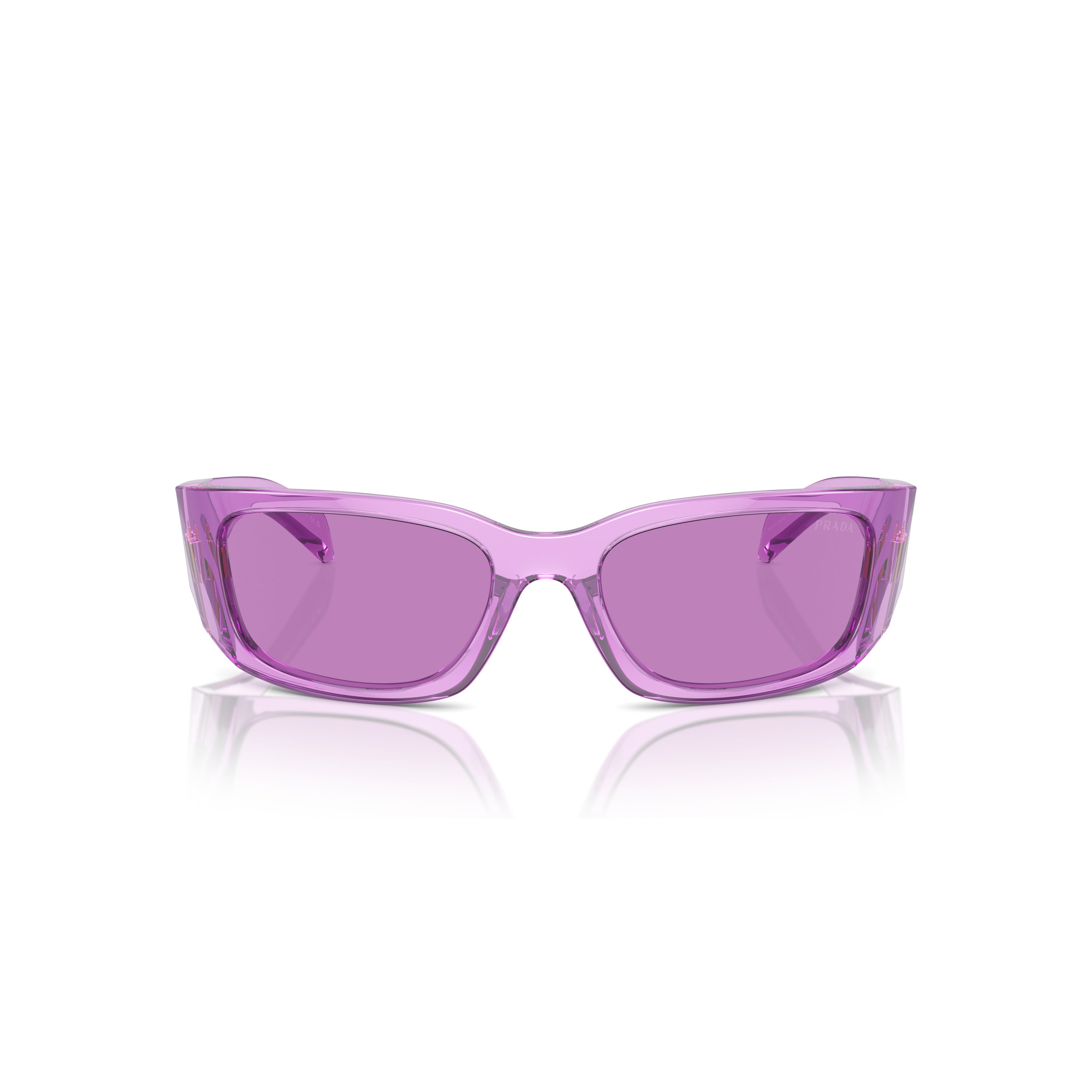 0pr A14s Translucent Purple Rectangular Sunglasses