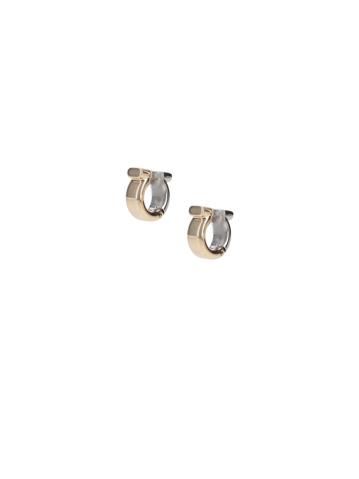 "Gancini" Earrings – Palladium/Gold