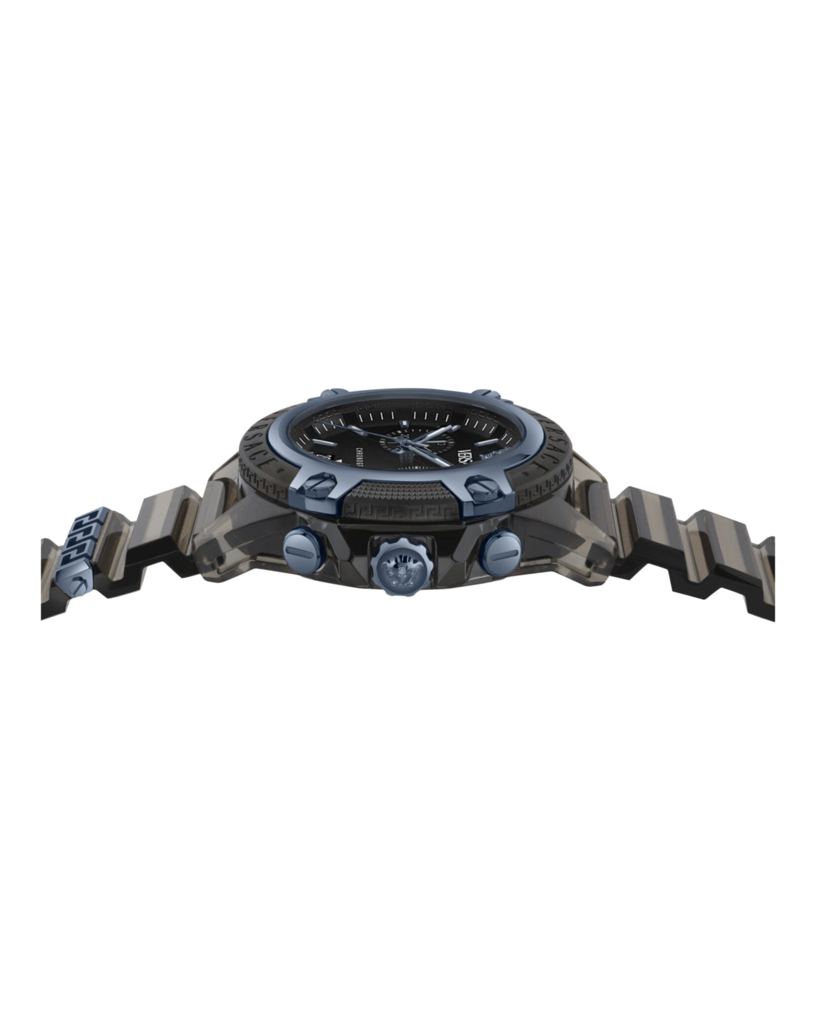 Icon Active Chronograph Watch with Transparent Black Case
