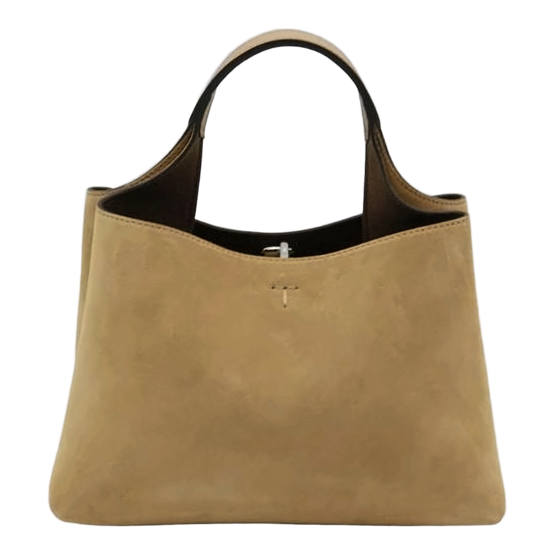Compact Calf Leather Tote Bag