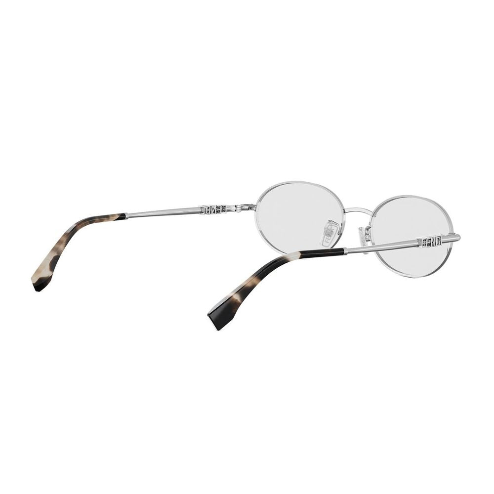 Fe50140U Fendigraphy Oval Silver Glasses
