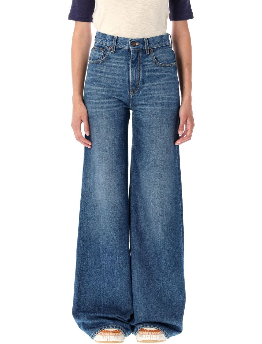 High-Rise Flare Denim Pant