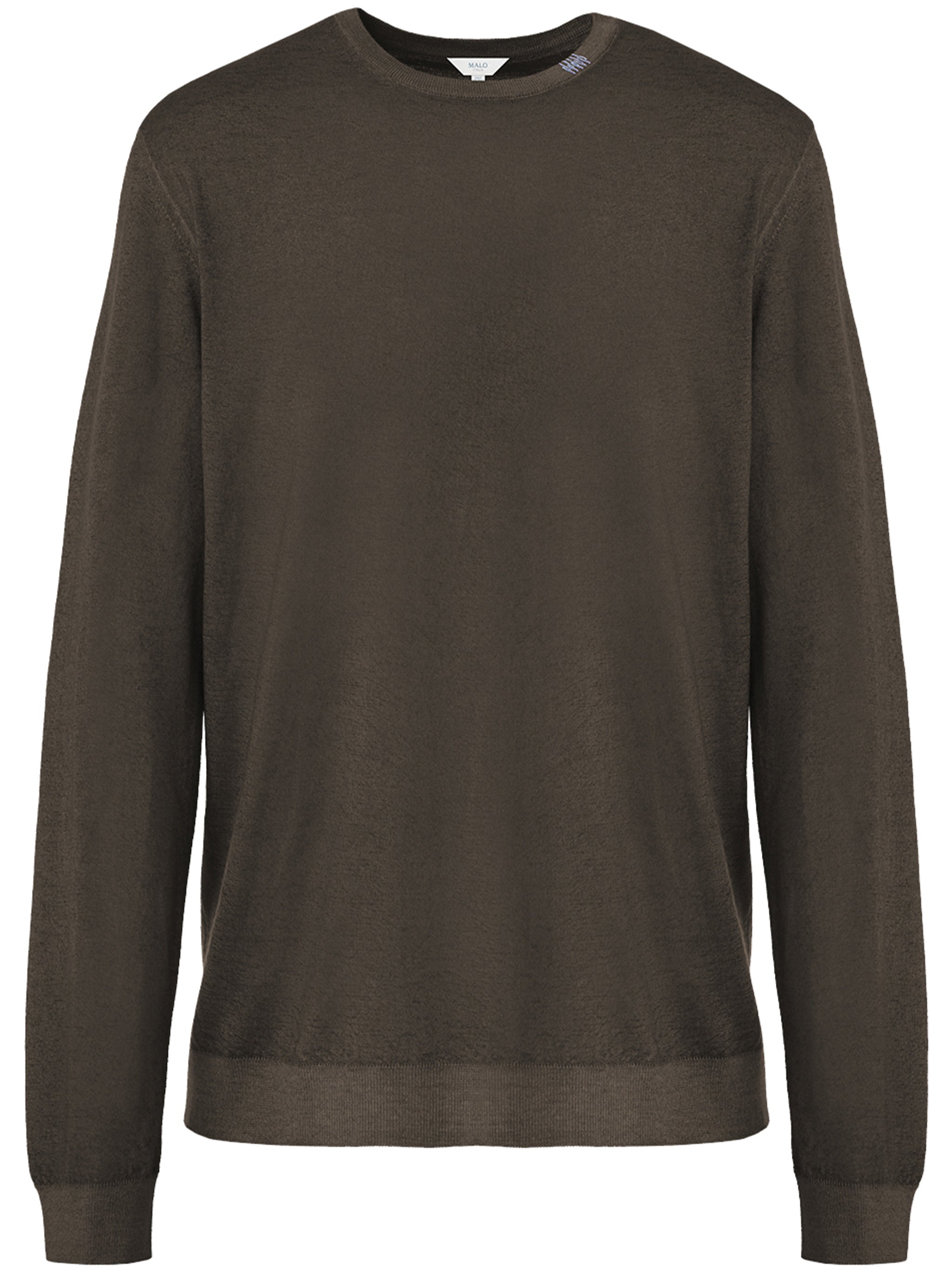 Brown Crew Neck Cashmere Sweater