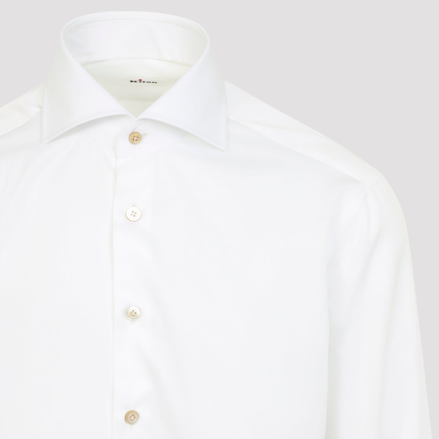 Whtie Cotton Classic Fit Shirt