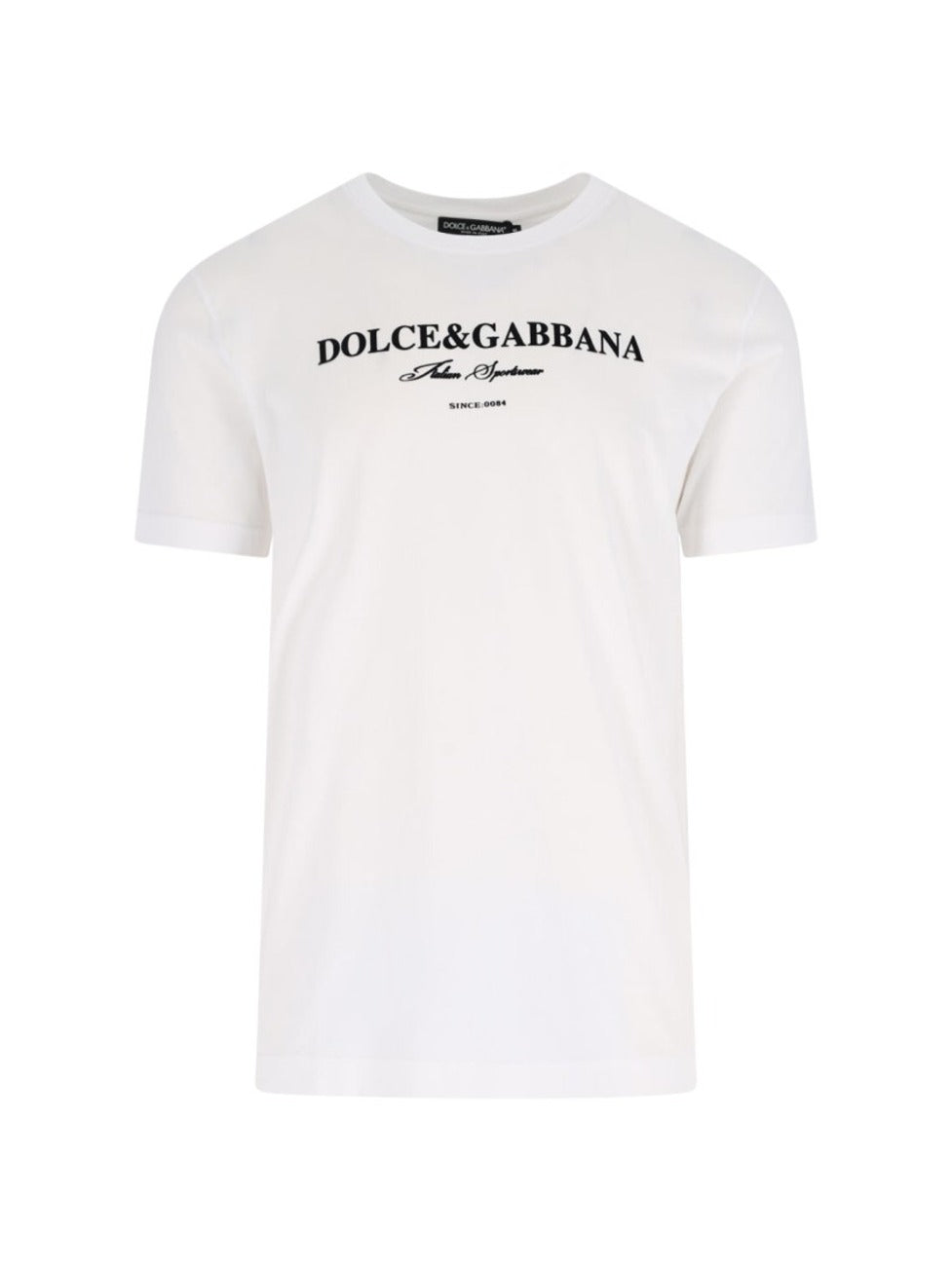 Contrasting Logo Print White T-Shirt
