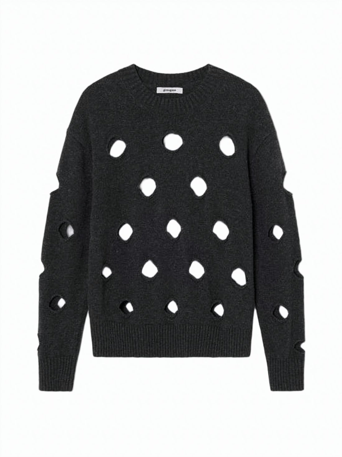 Deconstructed Cut-Out Knit Sweater