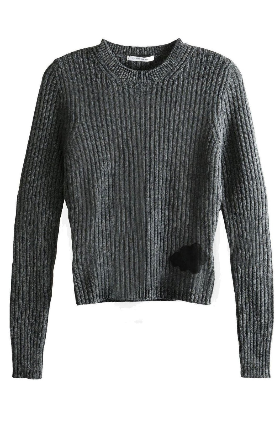 Ribbed Knit Sweater with Cropped Silhouette