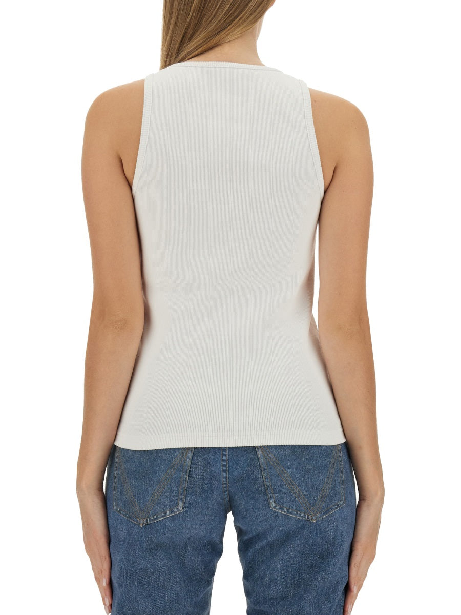 Intricate Embroidered Slim Fit Cotton Top
